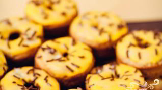 Рецепт Банановых пончиков в глазури