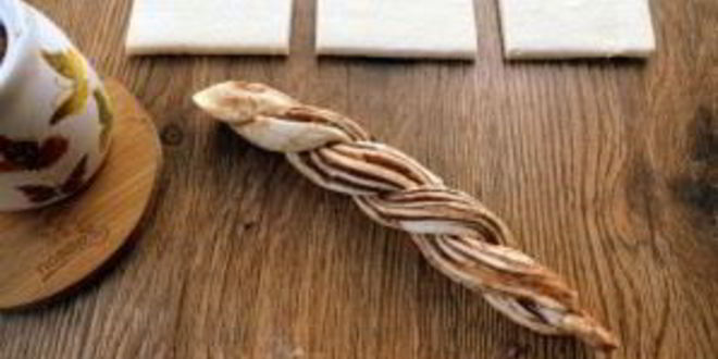 Рецепт крученых пончиков с нутеллой