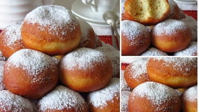 Рецепт лимонно-ванильных пончики