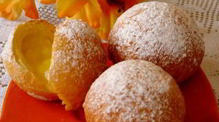 Рецепт Пончиков с начинкой