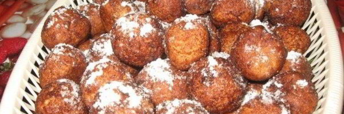 Рецепт Пончиков творожных с ванилью