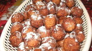 Рецепт Пончиков творожных с ванилью