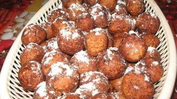 Рецепт Пончиков творожных с ванилью