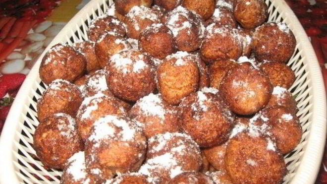 Рецепт пончиков творожных с ванилью