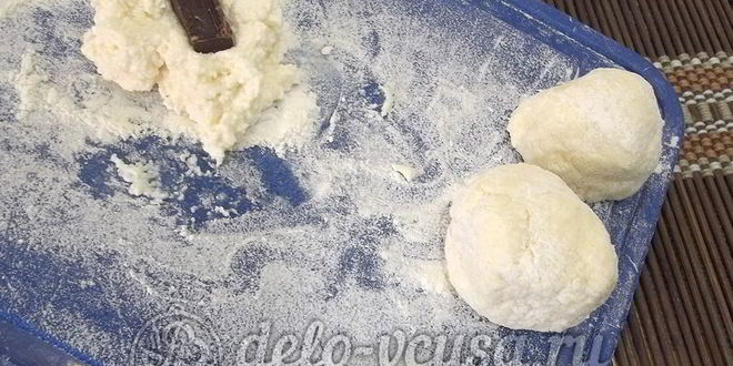 Рецепт творожных пончиков с шоколадом