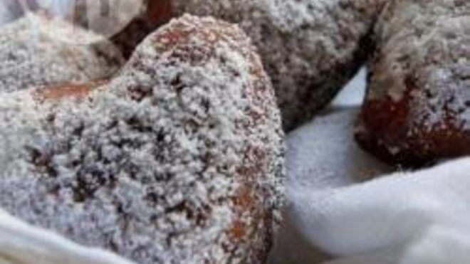 Рецепт творожных пончиков сердечки