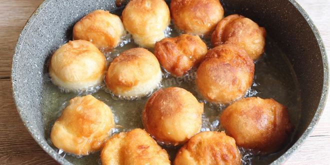 Рецепт творожных пончиков в масле