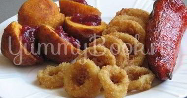 Рецепт Тыквенных пончиков с кольцами кальмаров