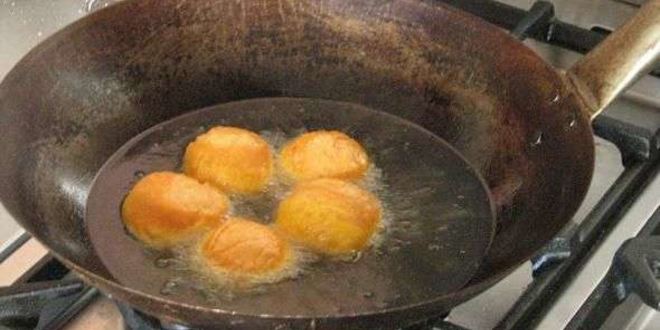 Рецепт тыквенных пончиков с кольцами кальмаров