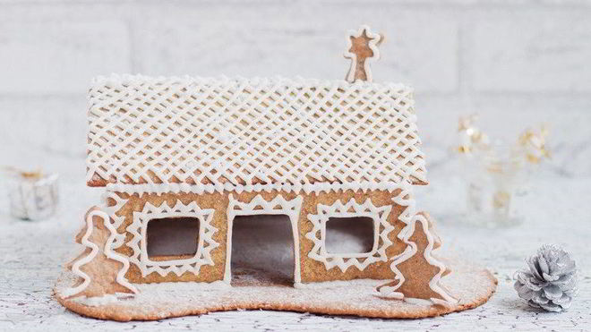 Рецепт домика пряничного с сахарными узорами