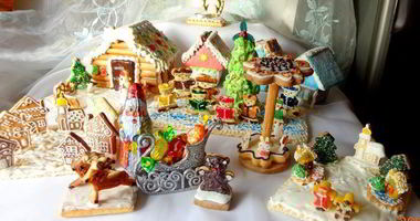 Рецепт Пряничной Рождественской деревни