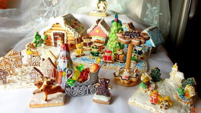 Рецепт пряничной рождественской деревни