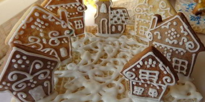 Рецепт пряничной рождественской деревни