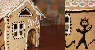 Рецепт Пряничного дома с шоколадной глазурью