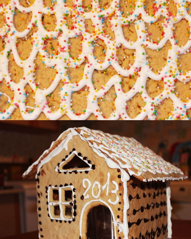 Рецепт пряничного дома с шоколадной глазурью