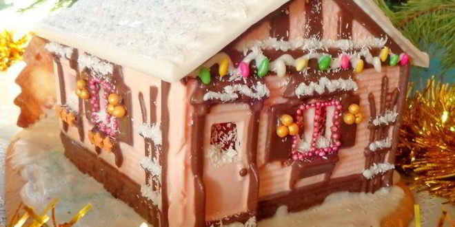 Рецепт шоколадна-пряничного домик