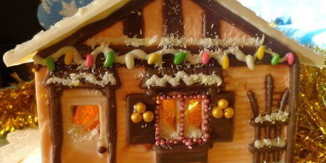 Рецепт шоколадна-пряничного домик