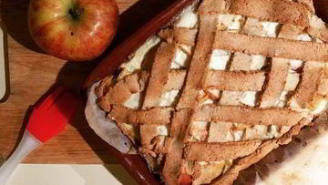 Рецепт Диетической яблочной шарлотки с творогом