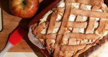 Рецепт Диетической яблочной шарлотки с творогом