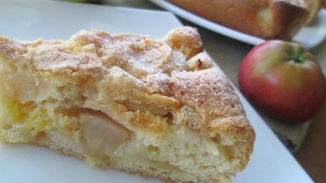 Рецепт просто шарлотка