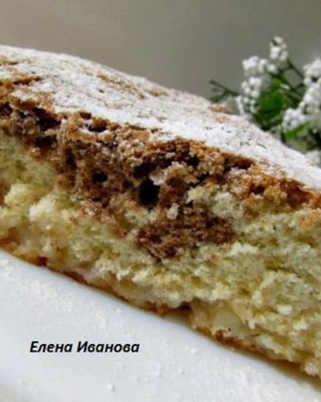 Рецепт шарлотки мраморной