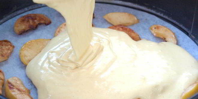 Рецепт шарлотки с айвой