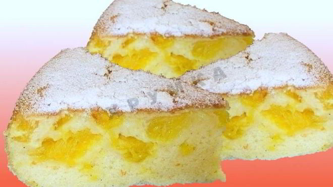 Рецепт шарлотки с апельсинами в мультиварке