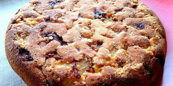 Рецепт шарлотки с нектаринами