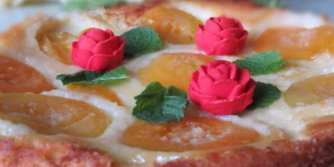 Рецепт Шарлотки с персиками