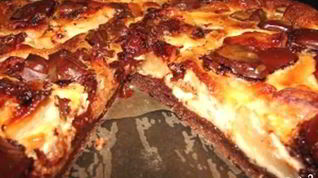 Рецепт Шарлотки шоколадной с яблоками