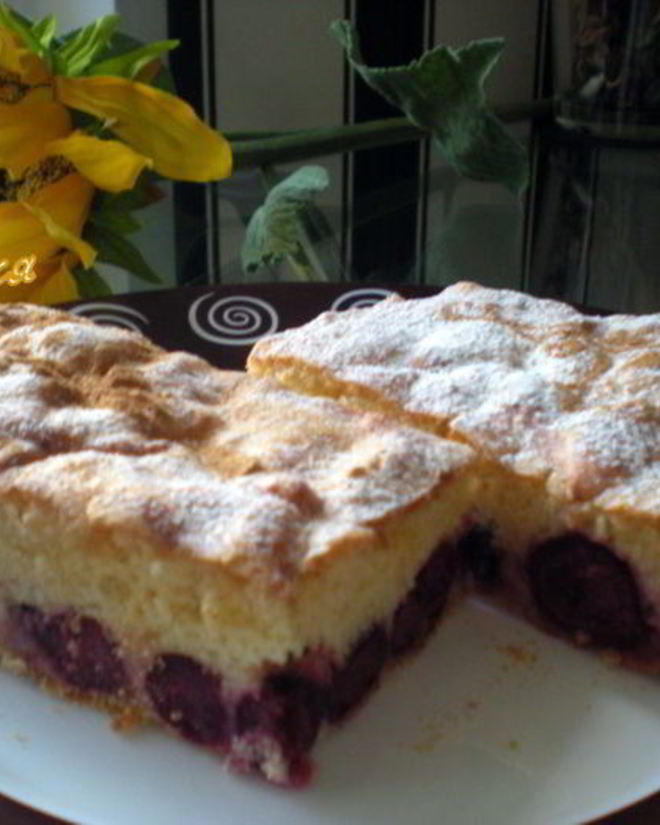 Рецепт вишневой шарлотки