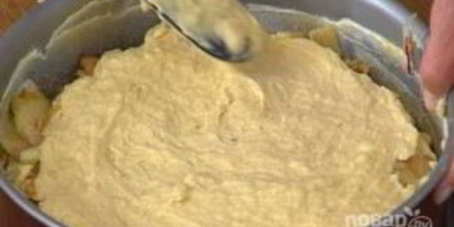 Рецепт яблочной шарлотки на сидре