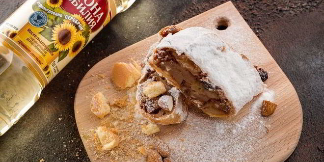 Рецепт ароматного яблочного штруделя