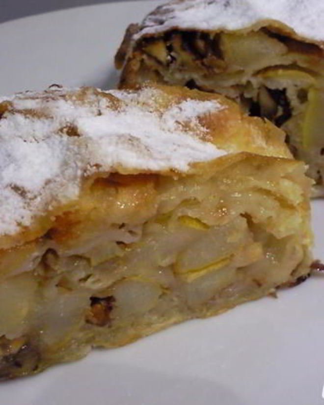 Рецепт фруктового штруделя