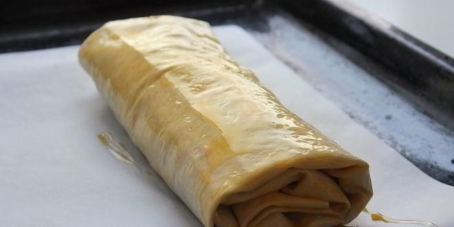 Рецепт ленивого полезного штруделя