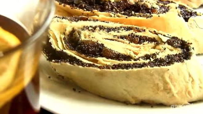 Рецепт рулета из лаваша с маком — ленивого штруделя