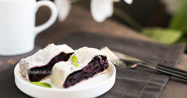 Рецепт Штруделя с черникой