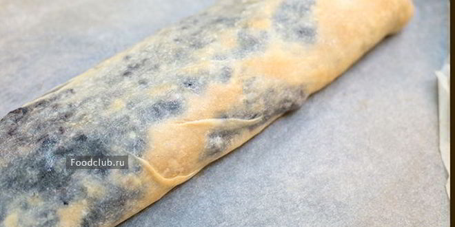 Рецепт штруделя с черникой