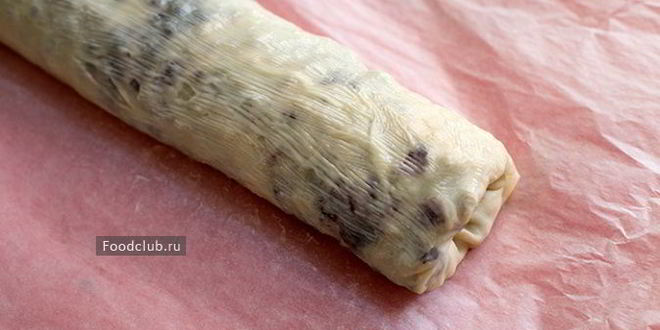 Рецепт штруделя с черникой