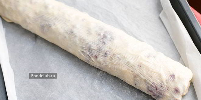 Рецепт штруделя с черникой