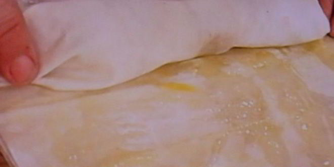 Рецепт штруделя с курино-манговой начинкой