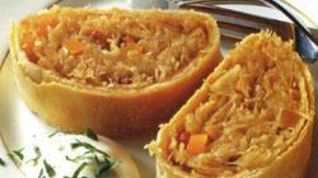 Рецепт Штруделя с квашеной капустой