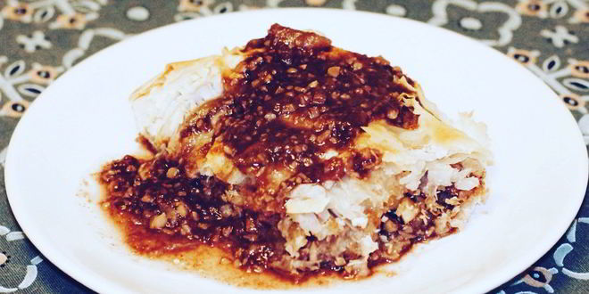 Рецепт Штруделя с пьяными грушами