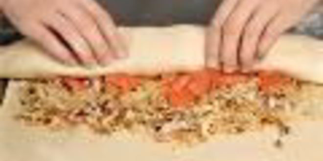 Рецепт штруделя с семгой