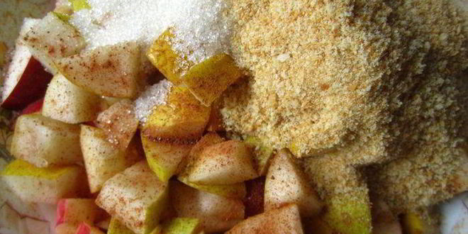 Рецепт штруделя с яблочно-грушевой начинкой