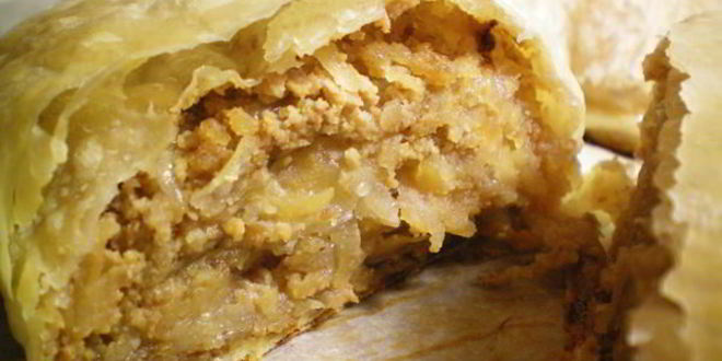 Рецепт штруделя с яблоками и орехами