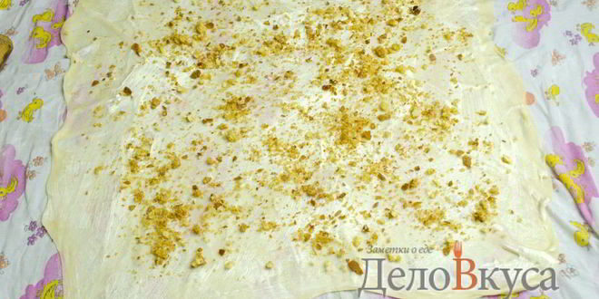 Рецепт штруделя с яблоками, изюмом и грецкими орехами