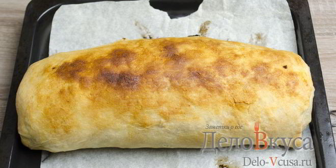 Рецепт штруделя с яблоками, изюмом и грецкими орехами