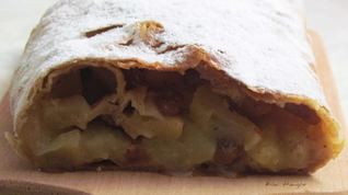 Рецепт Цельнозернового яблочного штруделя