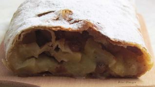 Рецепт Цельнозернового яблочного штруделя